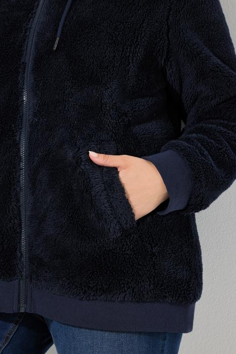 Produktbild Ulla Popken Teddy-Jacke, Kapuze, Langarm, weicher Teddyplüsch (60)