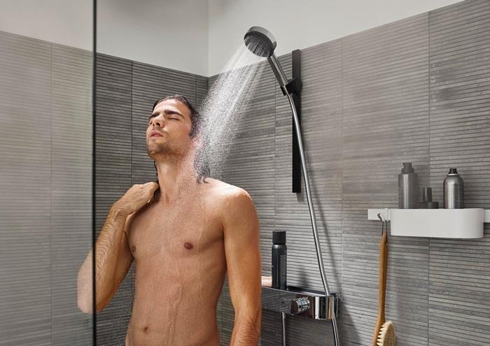 Actual product image hansgrohe Pulsify Select S 105 3 jet types Relaxation EcoSmart (3 Beam types, 9 l/min)