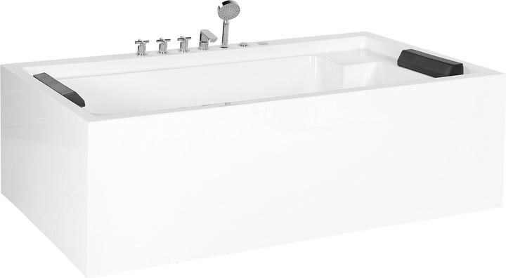 Produktbild Beliani Whirlpool Badewanne freistehend weiss rechteckig 180 x 110 cm SAONA (339 l, 110 cm)