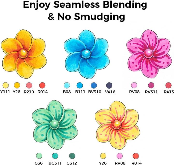 Immagine prodotto Ohuhu Honolulu Kunstmarker (168 Stk.) (168 x)