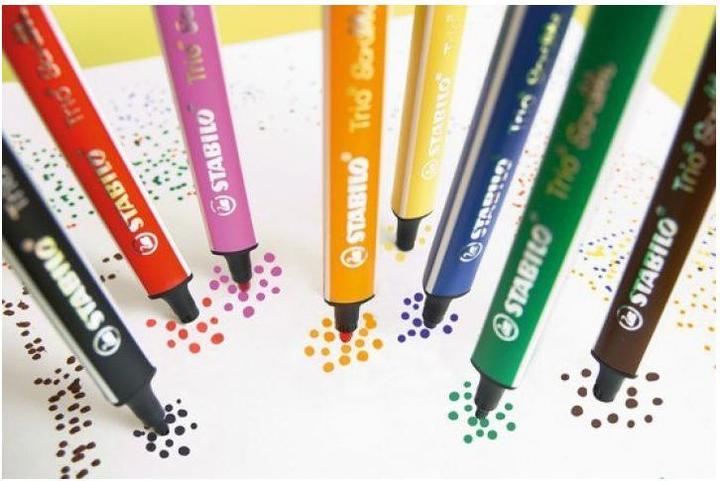 Image du produit STABILO Trio Scribbi Stylo feutre triangulaire à ressort (1 x)