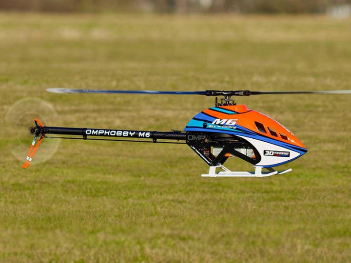 Actual product image OMP Hobby Helikopter M6 Aurora-green Bausatz und Rotorblätter