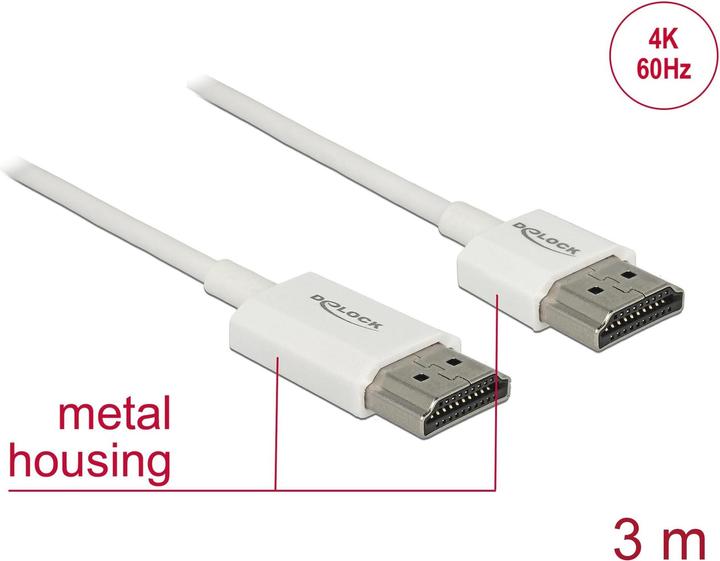 Immagine prodotto Delock HDMI (Typ A) — HDMI (Typ A) (3 m, HDMI)