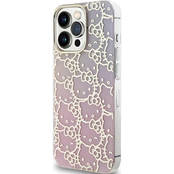 Thumbnail - Hello Kitty HKHCP15XHCHPEP iPhone 15 Pro Max 6.7" różowy/pink hardcase IML Gradient Electrop Crowded (Apple iPhone 15 Pr...