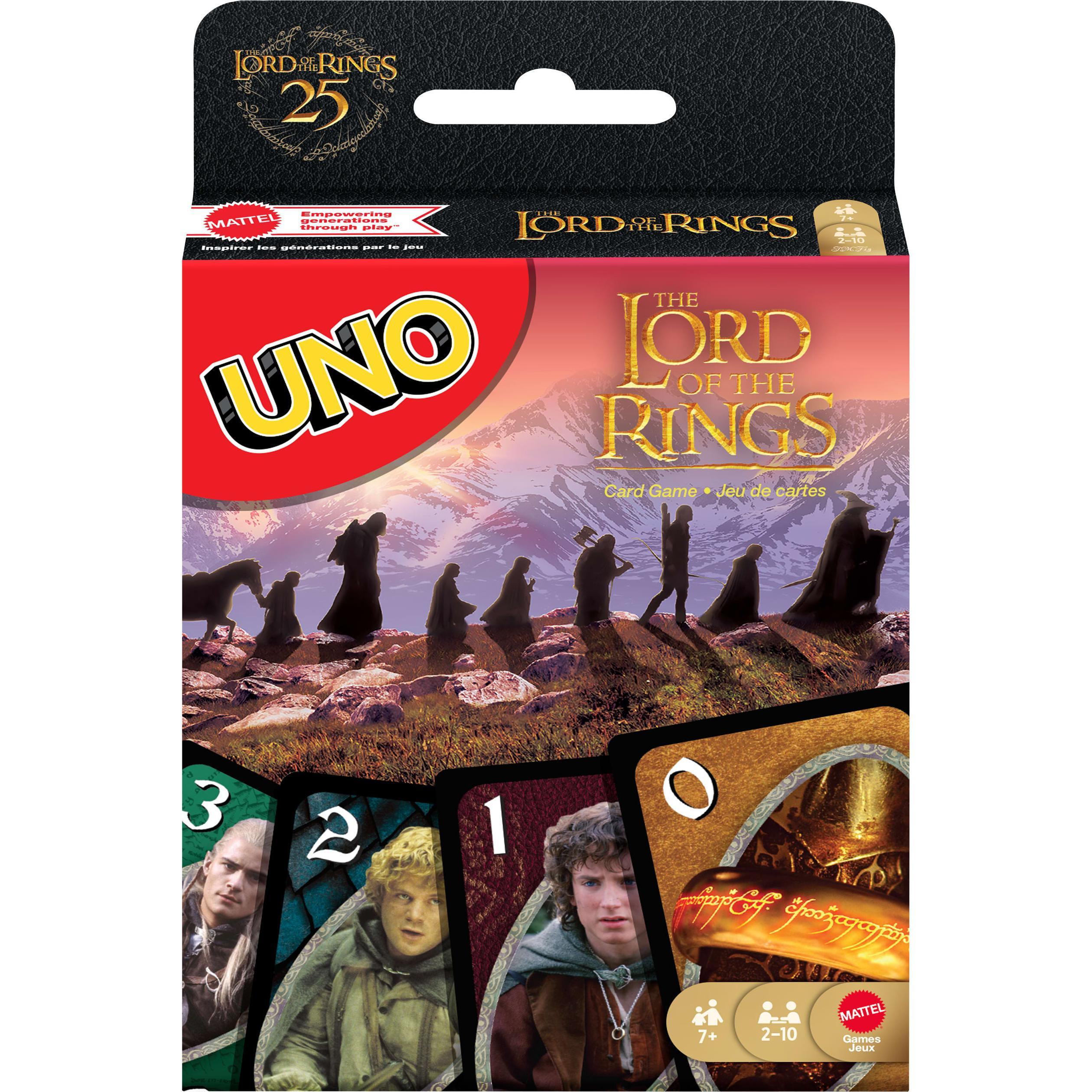 Mattel UNO Der Herr der Ringe (Francese, Inglese, Italiano, Olandese, Portoghese, Spagnolo, Tedesco)