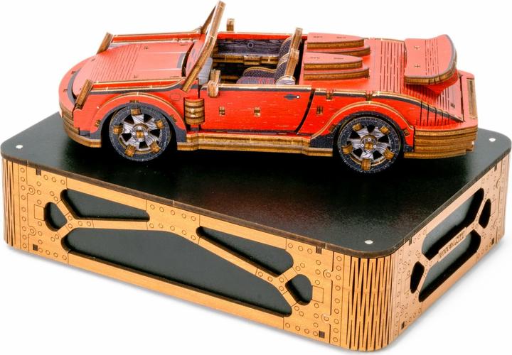 Produktbild WoodenCity Bausatz Sportwagen bemalt