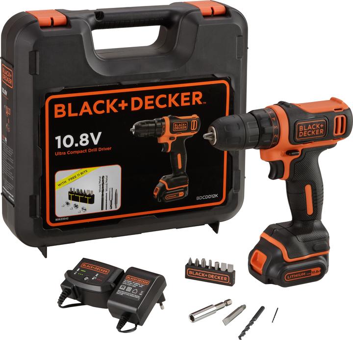 Actual product image Black & Decker BDCDD12K Cordless drill driver