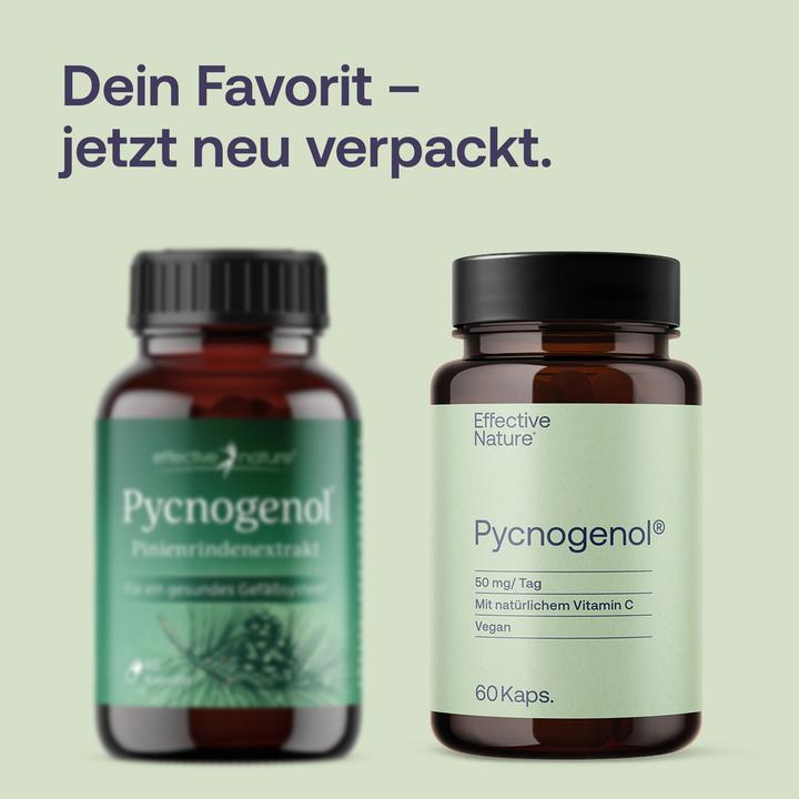 Actual product image Effective Nature Pycnogenol - Pinienrindenextrakt (60 pcs., Capsules)