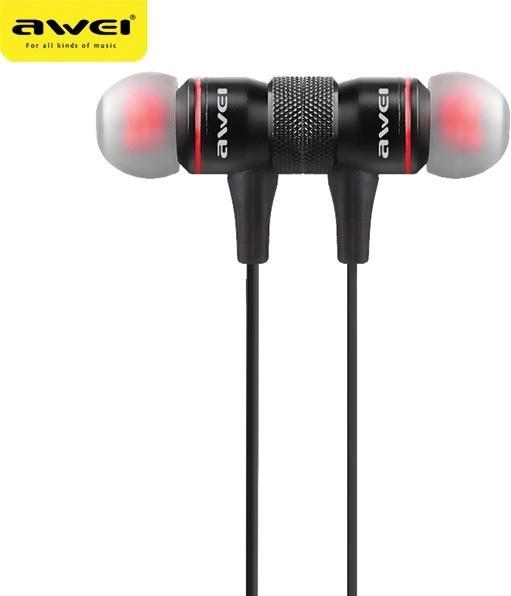 Produktbild Awei słuchawki sportowe Bluetooth A920BL czarny/black magnetyczne (ANC, 6 h, Kabellos)