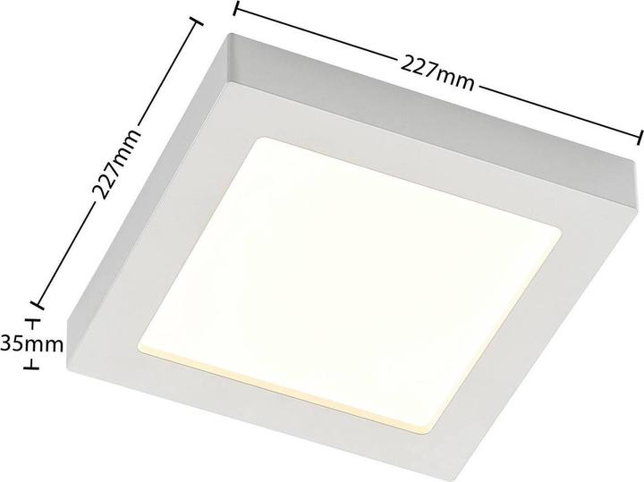 Image du produit Prios Alette LED plafonnier, blanc, 22,7 cm 24W (2656 lm)