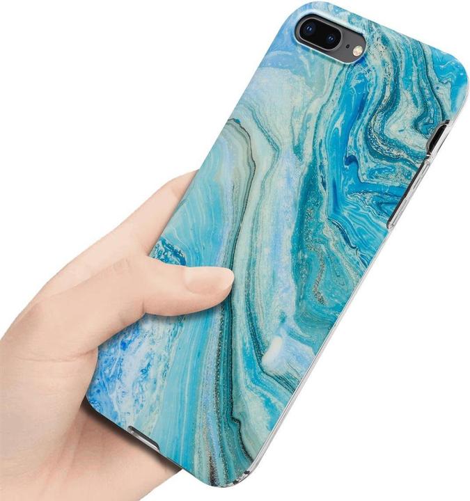 Image du produit Cadorabo Couverture IMD TPU Marbre coloré (Apple iPhone 7 Plus, Apple iPhone 7s Plus)