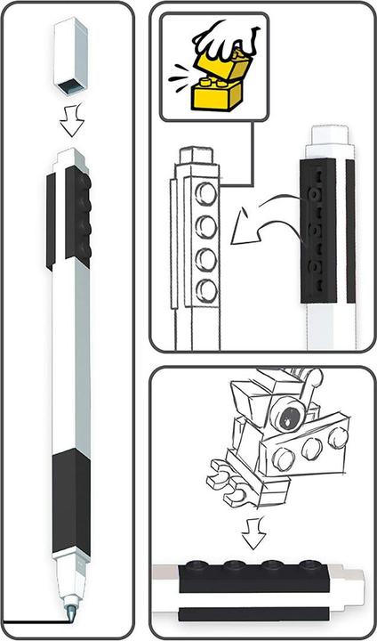Produktbild LEGO Gelstift (Weiss, Schwarz, 1 x)
