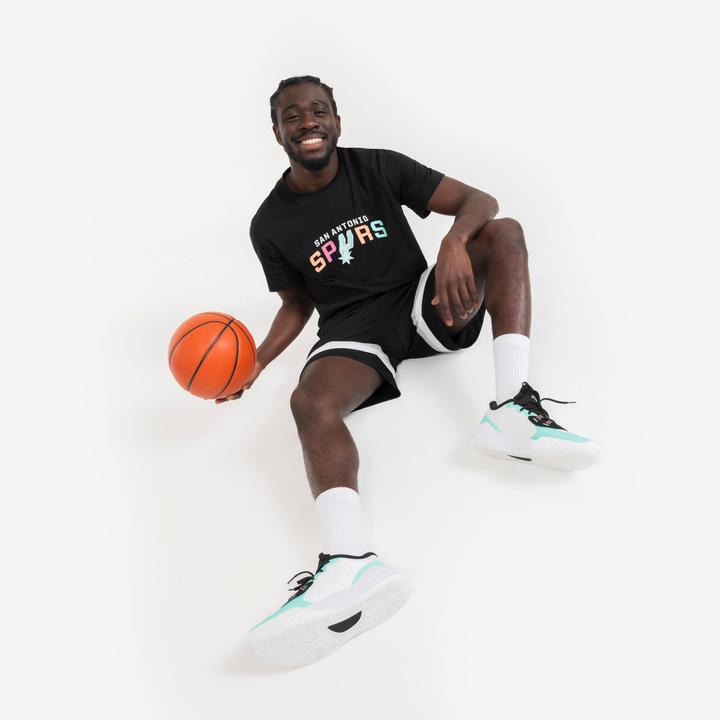 Image du produit Tarmak T-shirt de basketball nba san antonio spurs homme/femme - ts 900 ad noir (S)