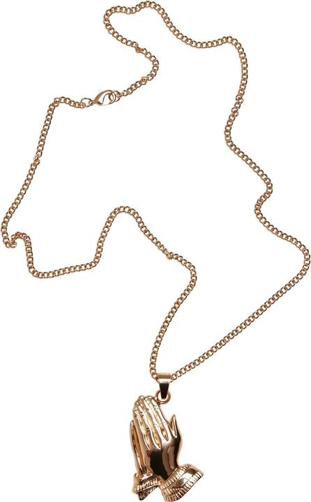 Produktbild Urban Classics Pray Hands Necklace (Array, Oberstoff 1: 60% Zink Legierung 40% Eisen)