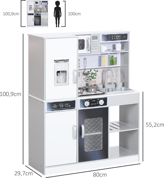 Produktbild Aiyaplay Kinderküche MDF Weiss