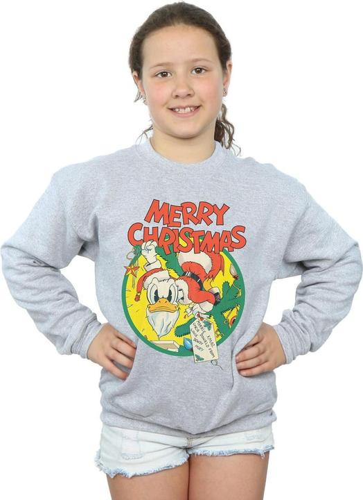 Produktbild Disney Donald Duck Merry Christmas Sweatshirt Mädchen (152, 158)