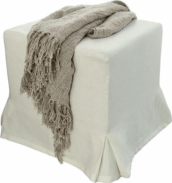 Actual product image Loberon Hocker Ulysette leinen