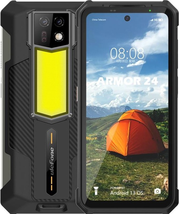 Produktbild Ulefone Armor 24 (256 GB, Juoda, 6.78", Dual SIM, 64 Mpx, 4G)