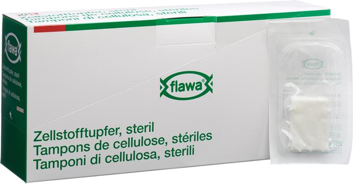 Produktbild Flawa Zellstofftupfer Steril 4x5cm (70 x 2 Stk)