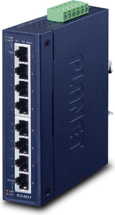 Actual product image Planet 8-Port Industrial Eth.Switch (8 ports)