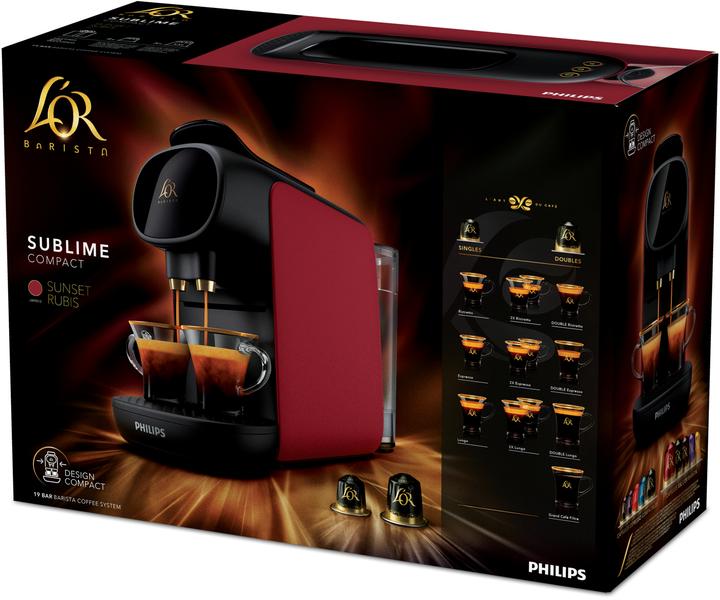 Produktbild Philips LOR Barista Sublime LM9012/50 - Koffiecupmachine - Rood (L'Or Barista)
