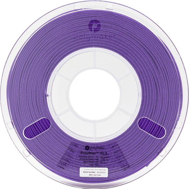 Produktbild Polymaker PA06019 PolyMAX Tough Filament Tough PLA hohe Steifigkeit, hohe Zugfestigkeit, schlagfest (Tough PLA, 2.85 mm, 750 g, Violett)