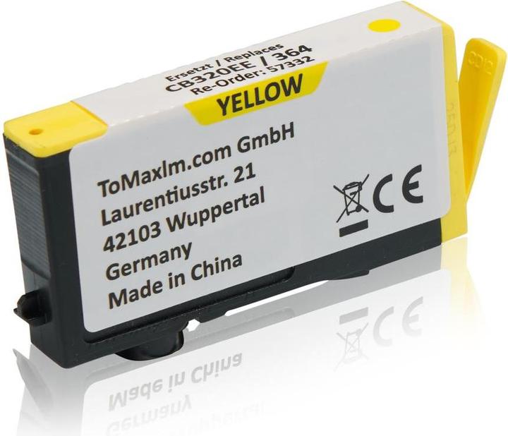 Immagine prodotto Inkadoo Cartucce d'inchiostro compatibili con HP CB320EE / 364 Ink Cartridge, giallo Giallo (Y)