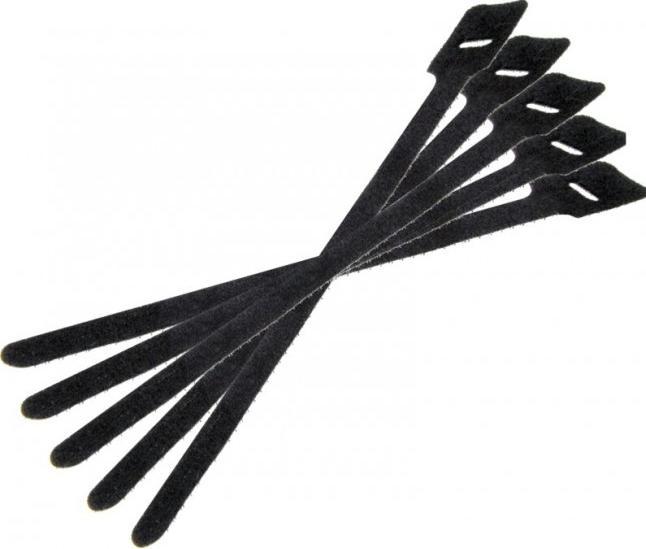Actual product image Klotz KKL225-1 Black (Velcro cable ties, 5 pcs.)