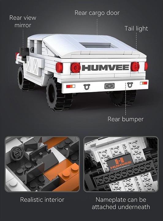 Image du produit Cada Humvee 1:24 weiss Bricks