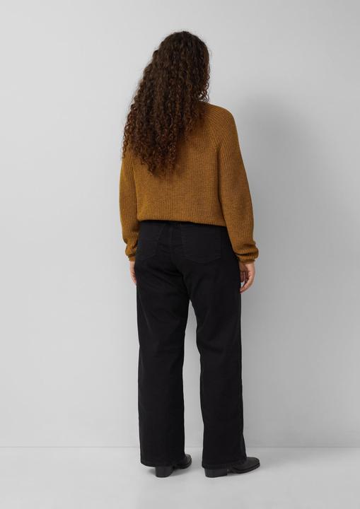 Produktbild s.Oliver Strickpullover Melierter Strickpullover mit Raglanärmeln (44)