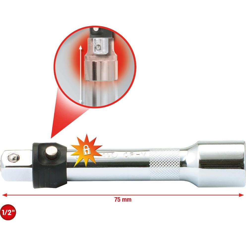 Thumbnail - KS Tools, Steckschlüssel + Stecknuss, 1/2" CHROMEplus Verlängerung