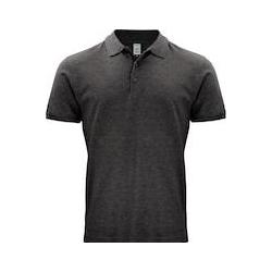 Clique, Herren, Shirts, Poloshirt Classic Oc 028264, Bio-Baumwolle, Anthrazit Meliert, Grösse 2XL, Grau