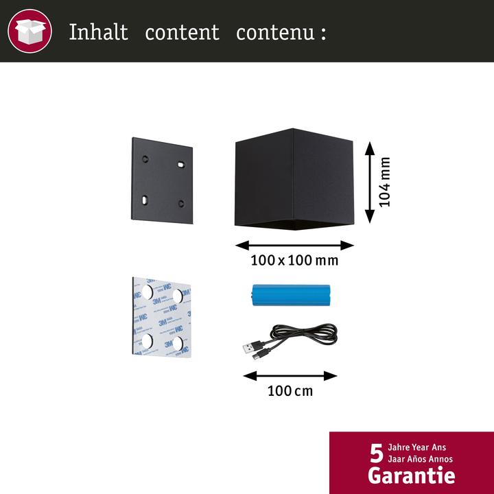 Immagine prodotto Paulmann Akkuwandleuchte Nyara (330 lm, IP44)