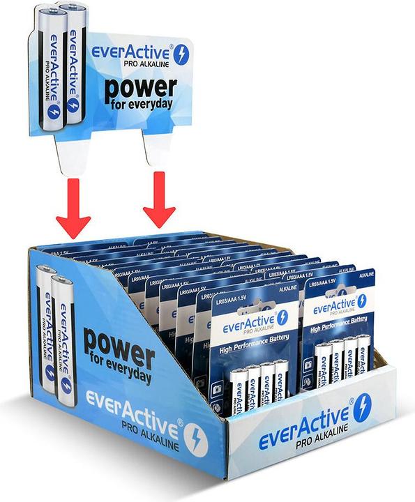 Actual product image Everactive Anzeige LR03 AAA Pro Alkaline (24 Blister mit je 4 Stück) (96 pcs., AAA)