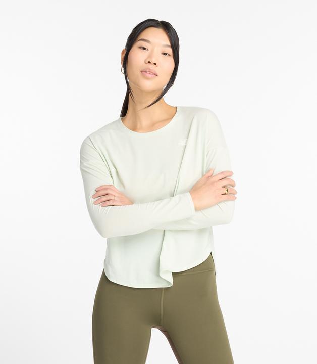 Produktbild New Balance W Drapey Jersey Long Sleeve T-Shirt (XS)