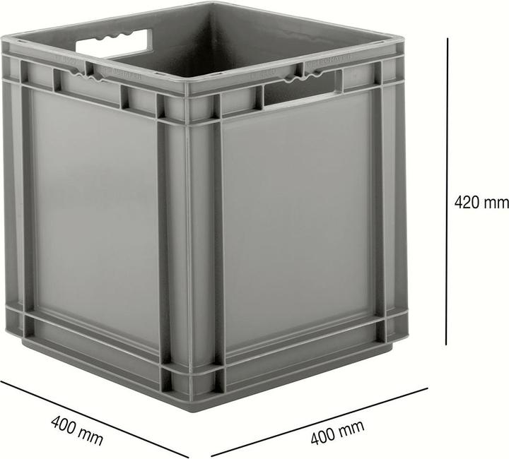 Schäfer Shop Euro Box Série EF 4440, en PP, capacité 53,9 L, parois fermées