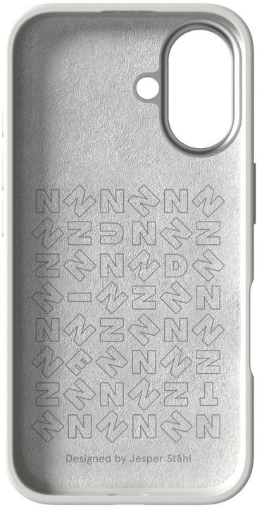 Produktbild Nudient Back Cover Bold MagSafe iPhone 16 Chalk White (Apple iPhone 16)