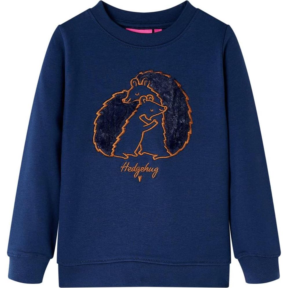 VidaXL, Jungen, Pullover, Kinder-Sweatshirt Marineblau 116,Material: 95 % Baumwolle. 5, Blau, (116)