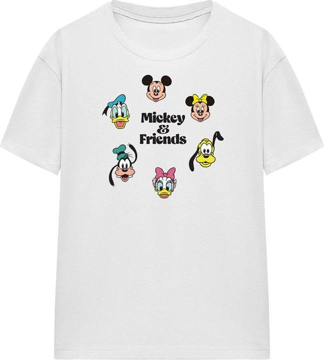 Actual product image Mickey & Friends Unisex Adult Faces T-Shirt (S)
