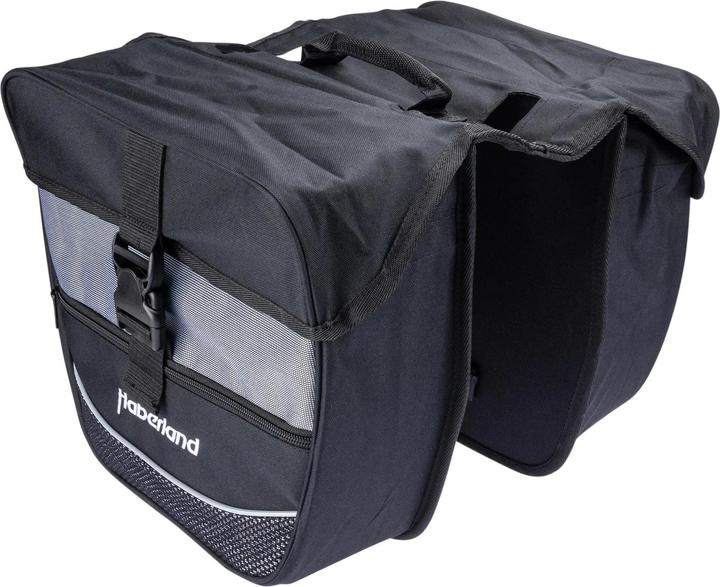 Produktbild Haberland Doppeltasche Einsteiger 30x32x13cm, sw/silber, abgeschrägt (25 l)