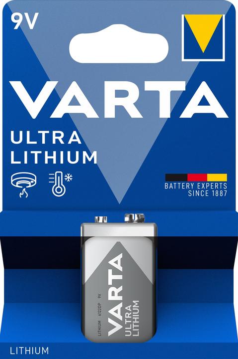 Produktbild Varta ULTRA Lithium (1 Stk., 9V Block, 1200 mAh)