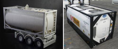 Actual product image Italeri Tecnokar 20 Tank Trailer