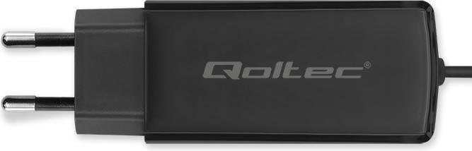 Produktbild Qoltec 52420 90-W-GaN-Superschnellladegerät | 5–20 V | 3–4 5 A | USB-C 3.1 (90 W)