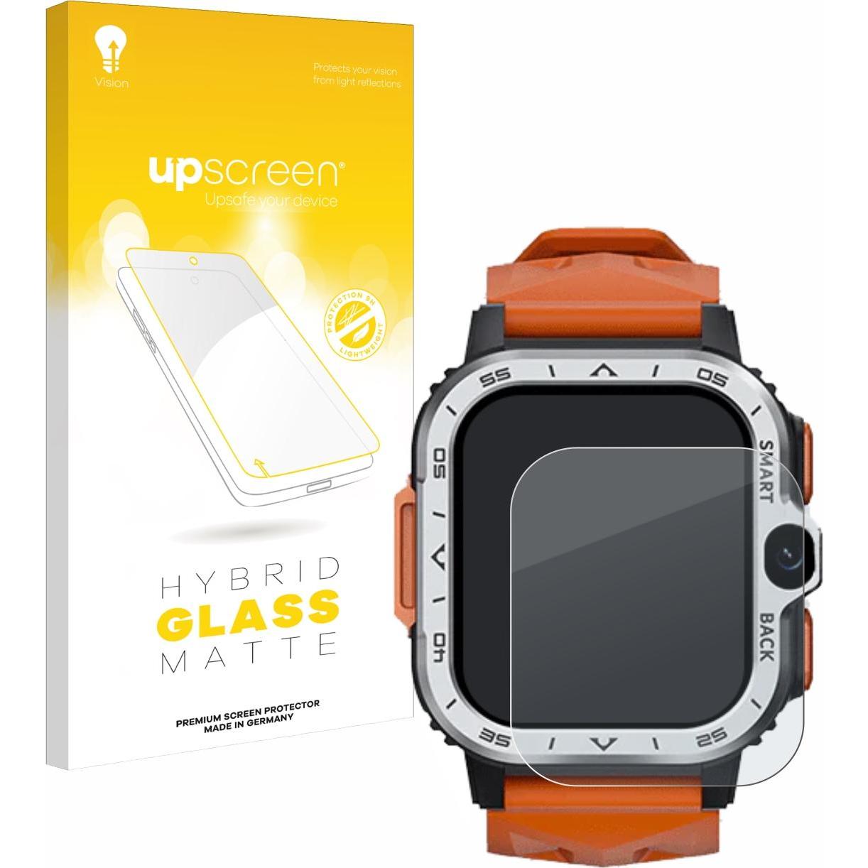 upscreen Schutzglas Schutzfolie Displayschutz Display Schutz Glas Folie matt, Smartwatch Schutzfolie, Grau