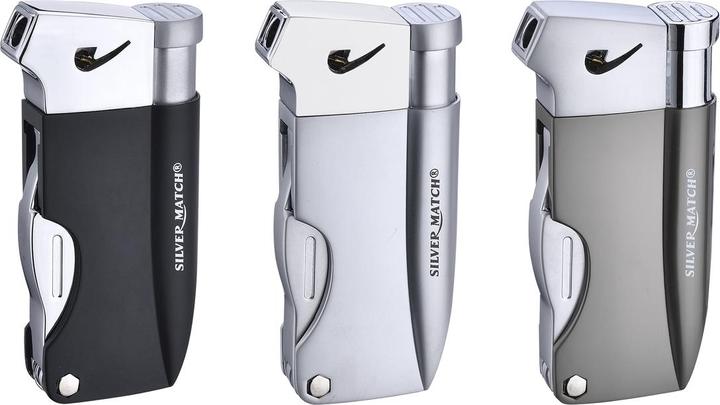 Actual product image Silver Match Pipes & Cigars Lighter