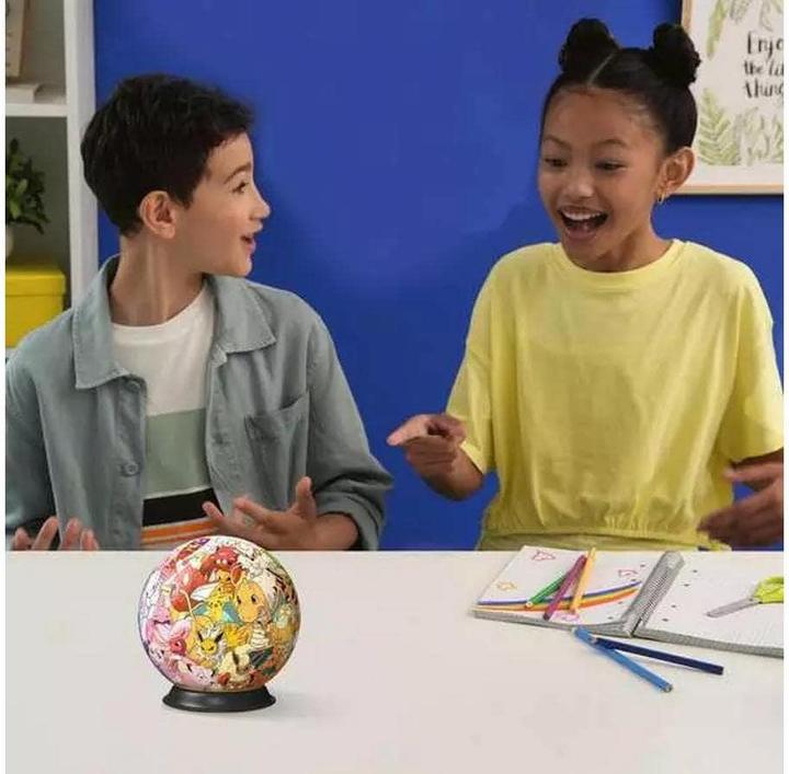 Actual product image Ravensburger 3D Puzzle 11595 - Puzzle Ball Pokémon Kanto Region - Puzzle ball made of three-dimensional puzzle (72 pieces)