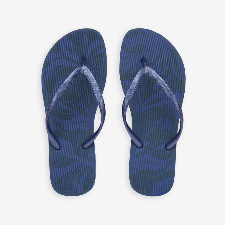 Produktbild Olaian Zehensandalen Damen 500 Flowy petrolblau (39, 40)