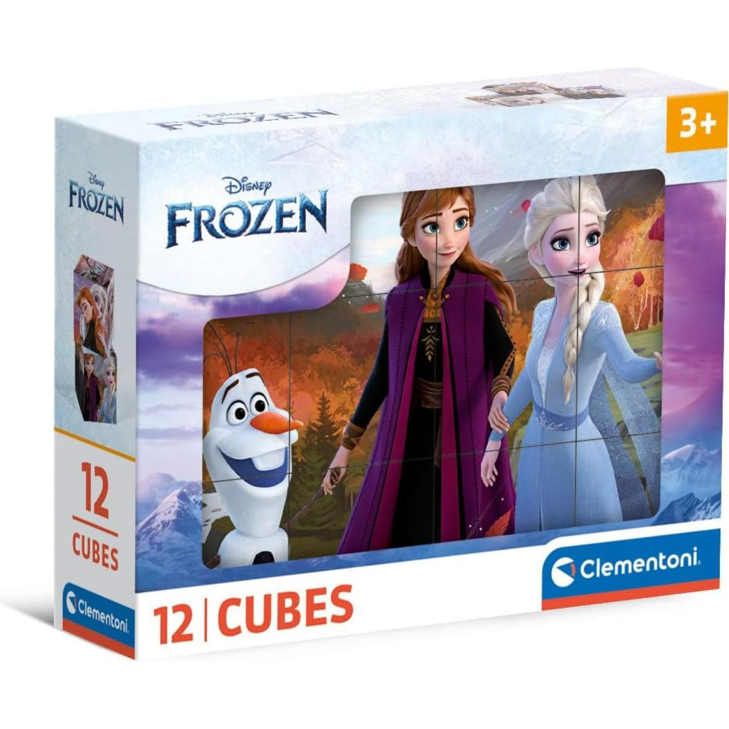 Clementoni Multicolore Pezzi Del Puzzle Cubo Frozen (12 Pezzi)