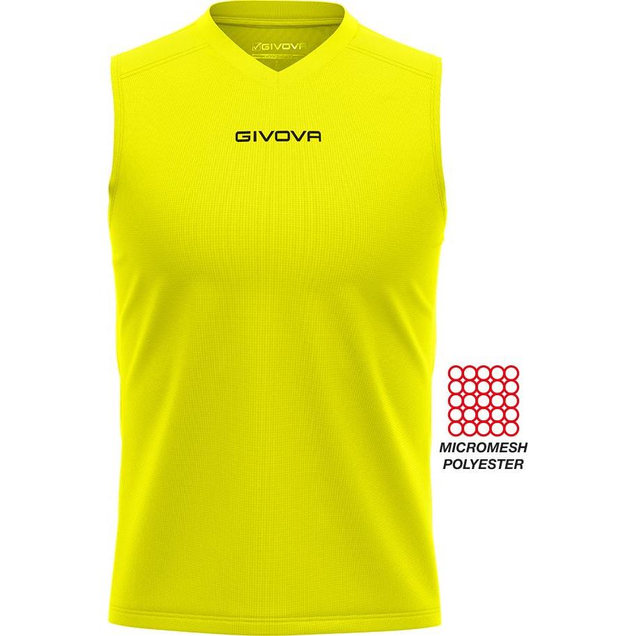 Givova, Herren, Shirt, tanktop one, Gelb, (4XL)
