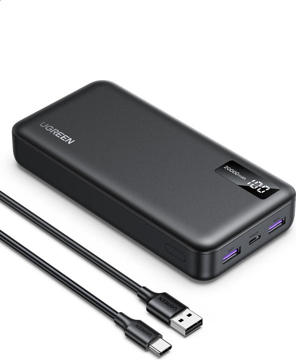 Image du produit Ugreen Banque de puissance bidirectionnelle (20000 mAh, 20 W, 74 Wh)